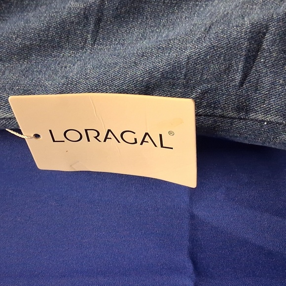 NWT Womens Loragal Denim Strapless Cargo Jumpsuit - Picture 8 of 10